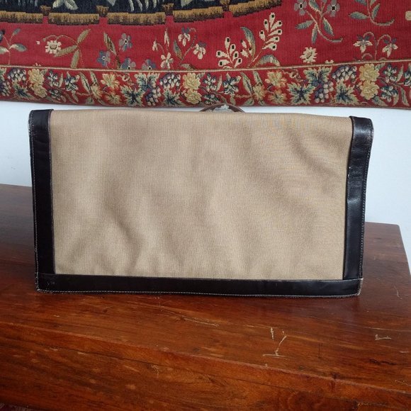 Stunning Paco Rabanne Paris Clutch Canvas & Leather - Picture 3 of 11